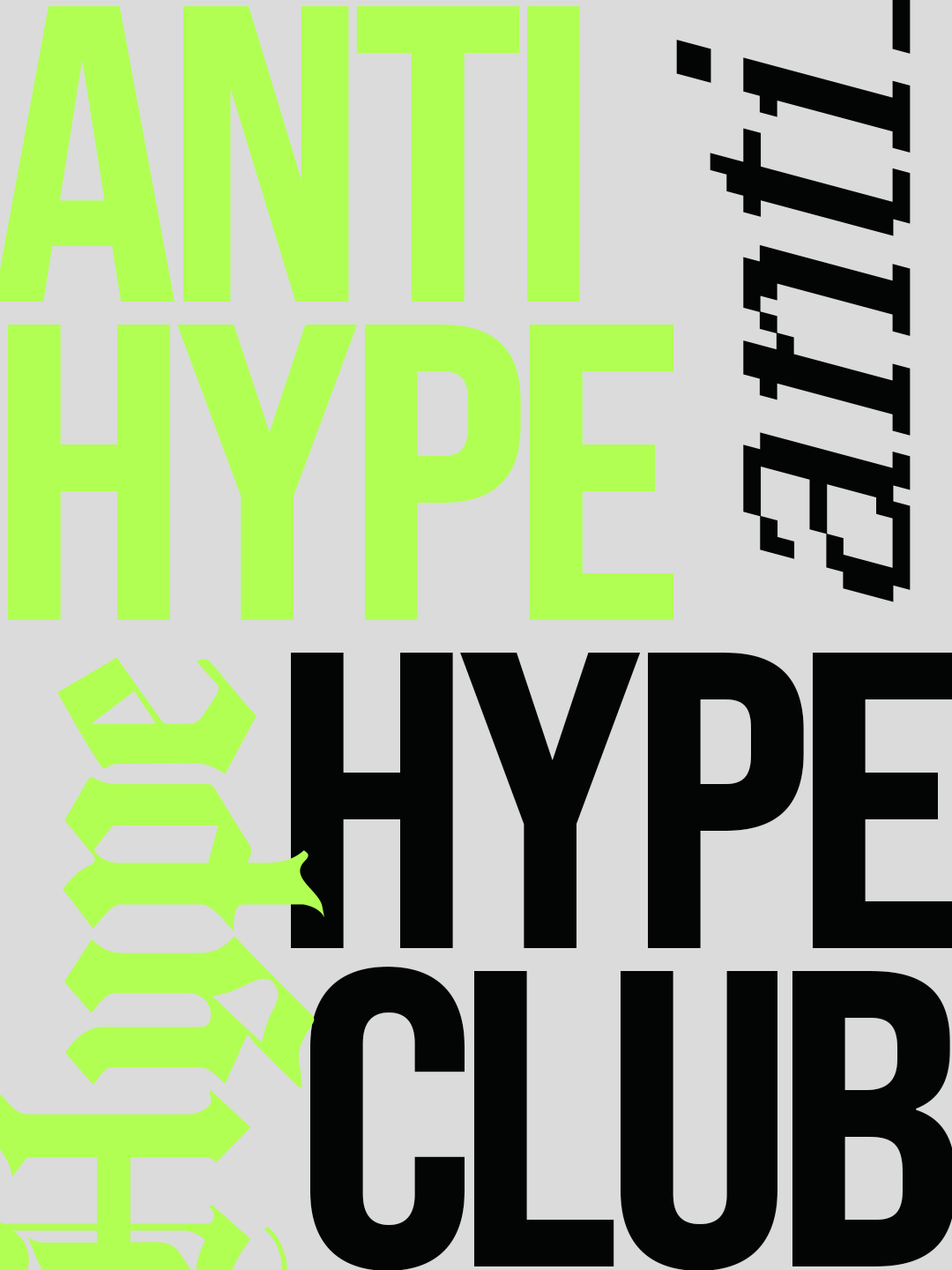 Cartaz da Conf' Ekko: anti hype club